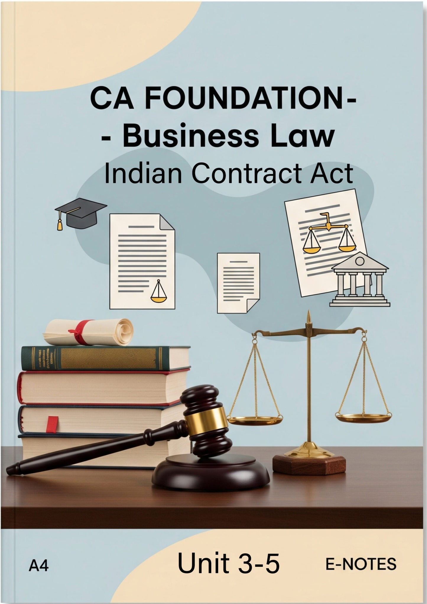 Indian Contract Act Unit-3 to 5 E-Notes | CA Foundation Notes